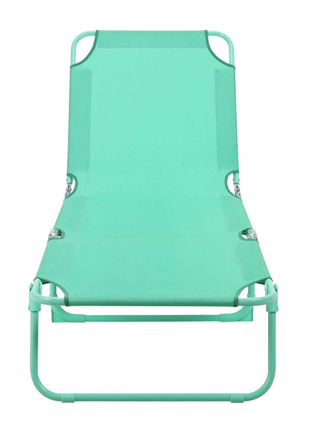 Home Metal Folding Sun Lounger - Teal