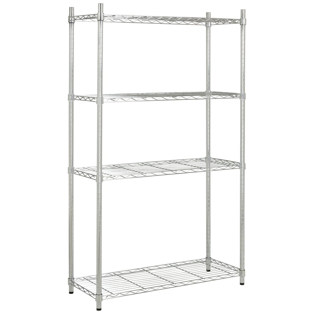 Home Metal Wide Shelving Unit - Chrome