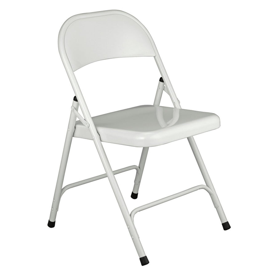 Habitat Macadam Metal Folding Chair - White