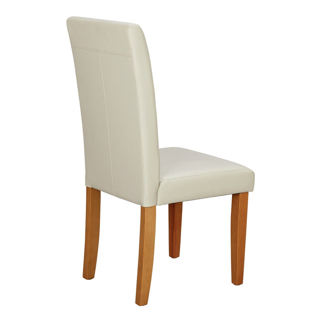 Home Pair of Midback Dining Chairs - Cream