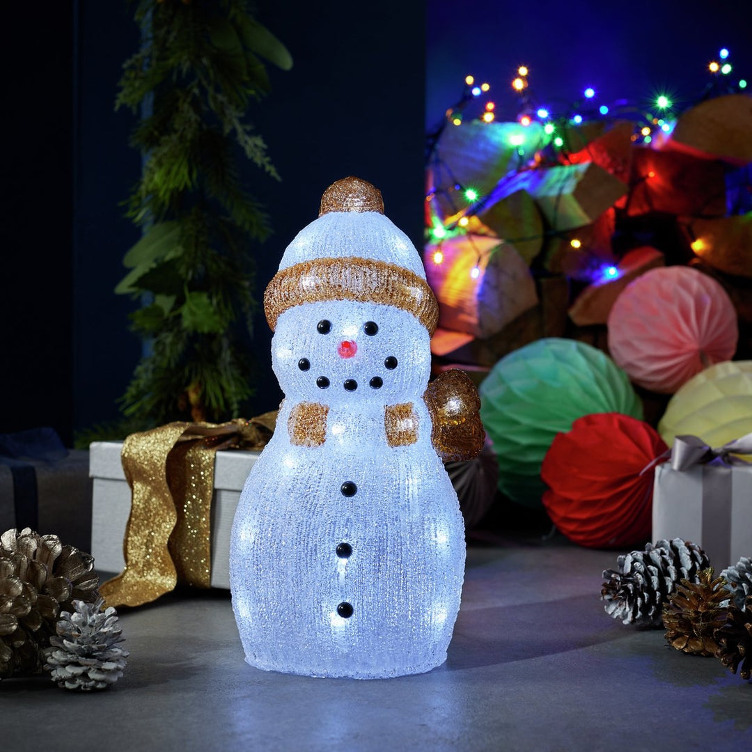 Home Acrylic Snowman Christmas Decoration 