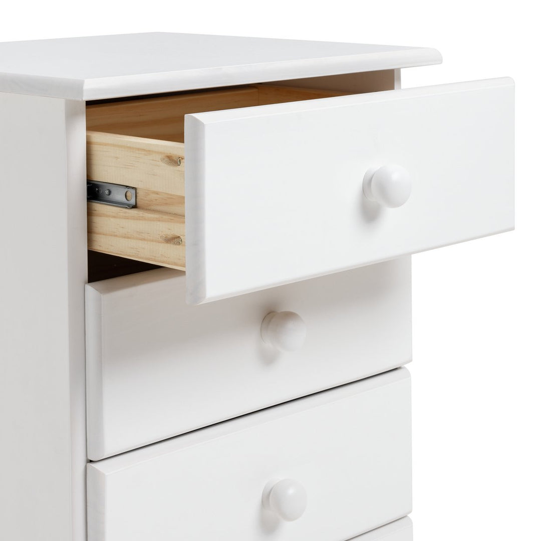 Home Nordic 3 Drawer Bedside Table - White