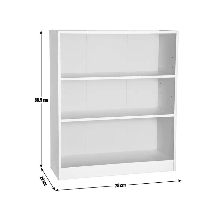 Home Malibu Short Bookcase - Black