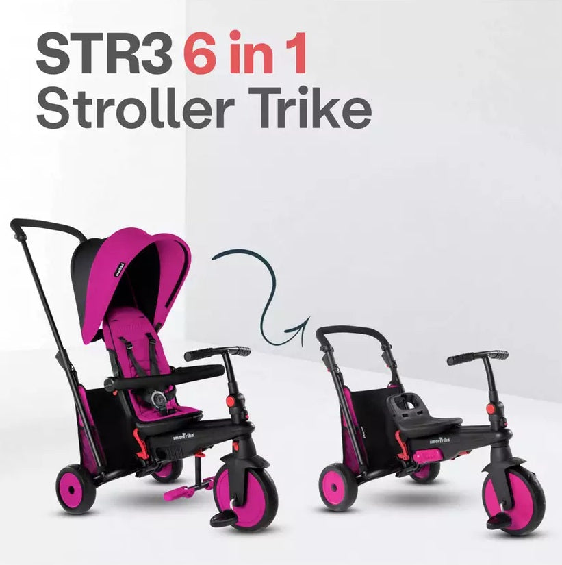 SmarTrike STR3 Folding Stroller Trike - Pink