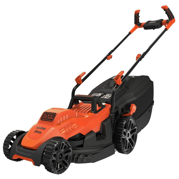 Black + Decker 34cm Corded Rotary Lawnmower - 1400W