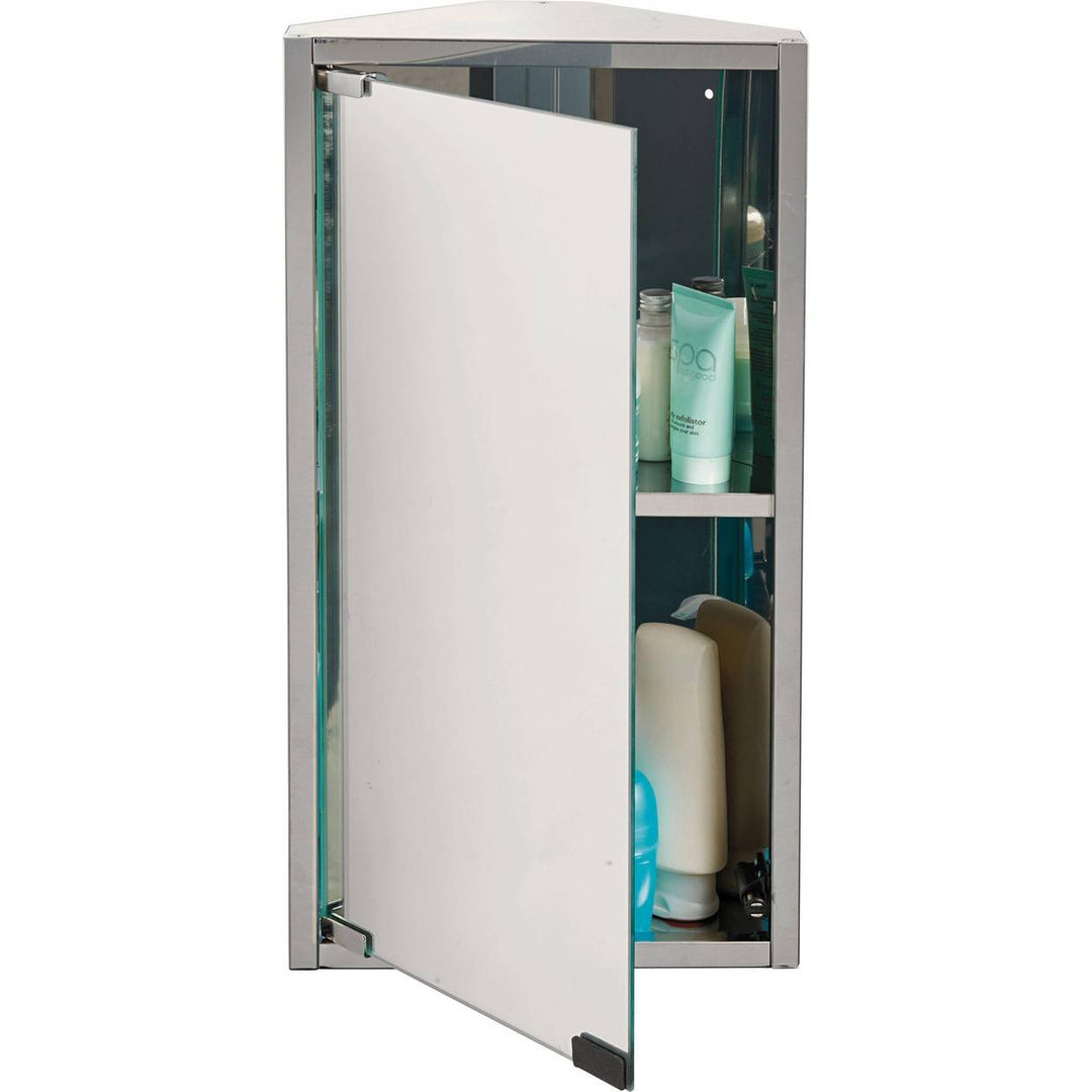 Home Stainless Steel 1 Door Mirrored Cabinet