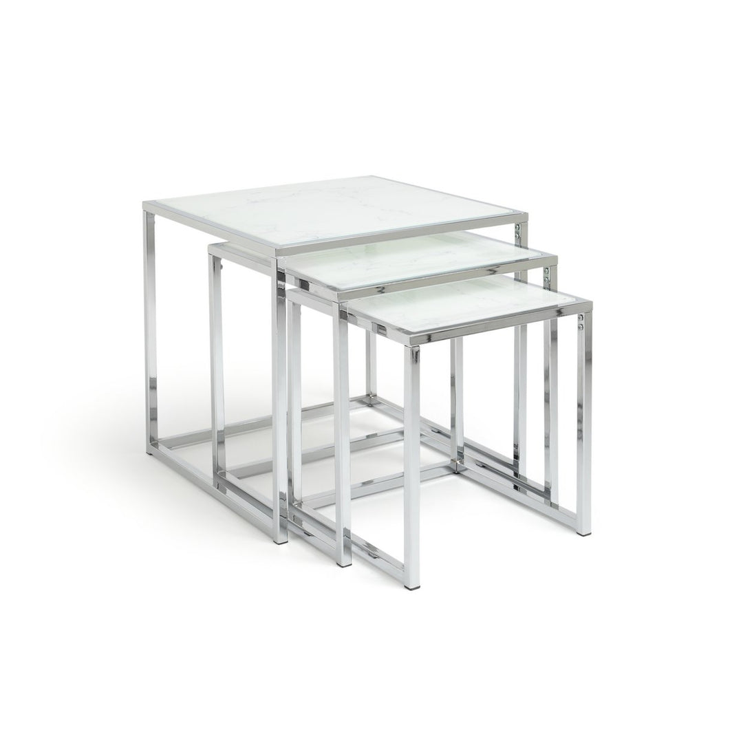 Home Boutique Nest of 3 Tables - Marble Effect