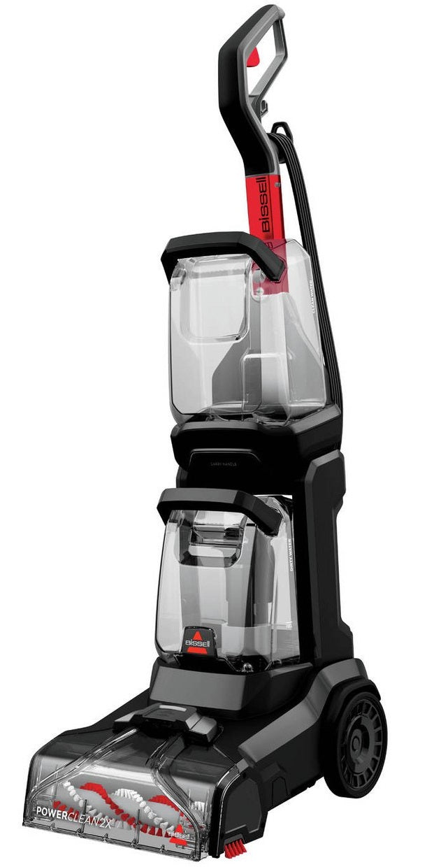 Bissell Powerclean 2X 3112E Upright Carpet Cleaner - Grey & Red