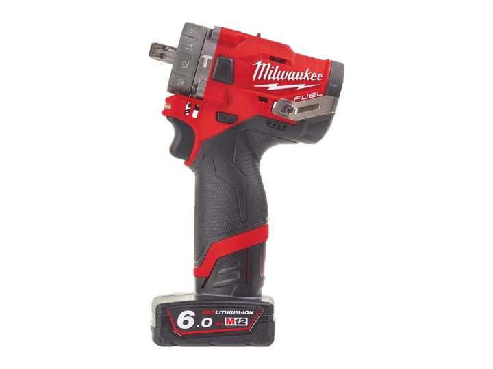 Milwaukee M12FPDXKIT-602X 12v Removable Chuck Percussion Drill (No Angle Head)