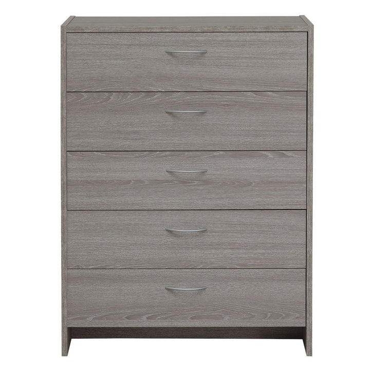 Home Seville 5 Drawer Chest - Grey Oak Effect