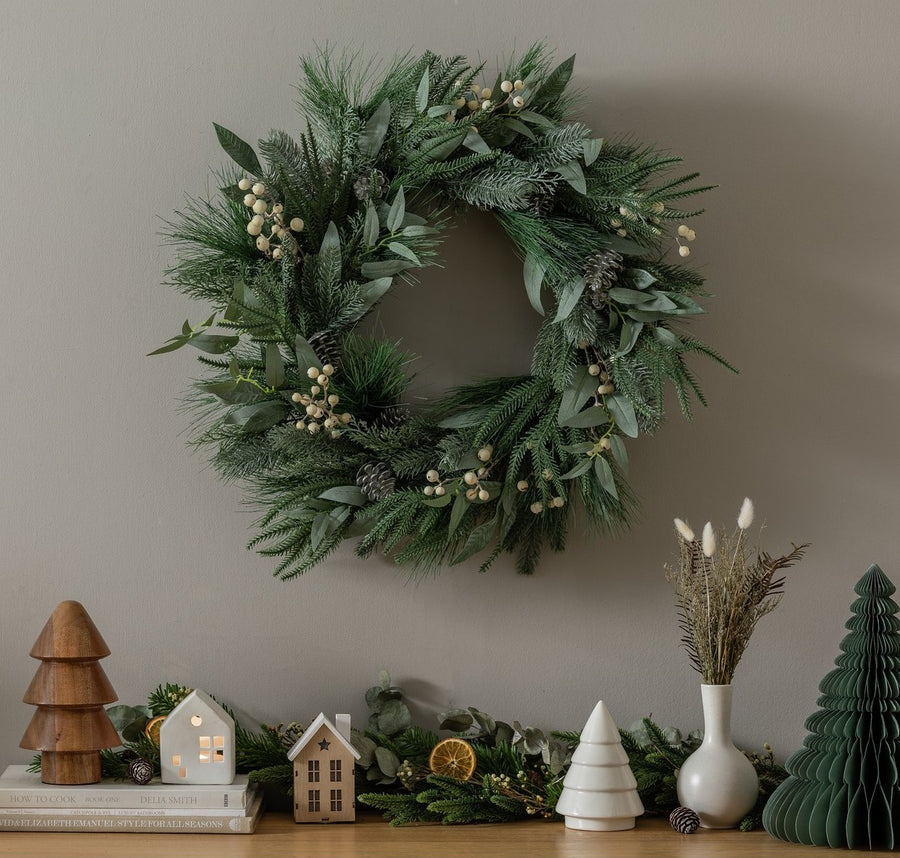 Home Extra Large Faux Berries Christmas Wreath