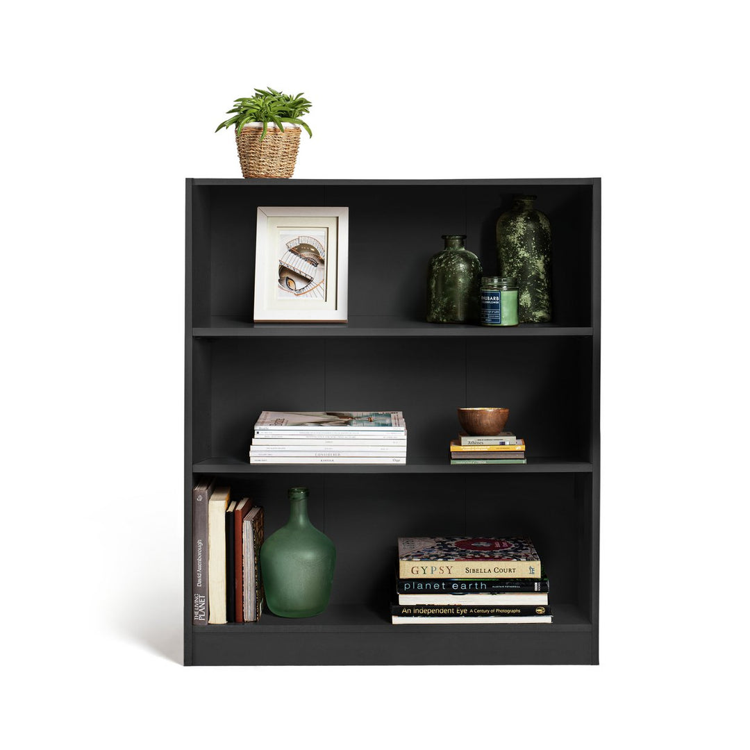 Home Malibu Short Bookcase - Black