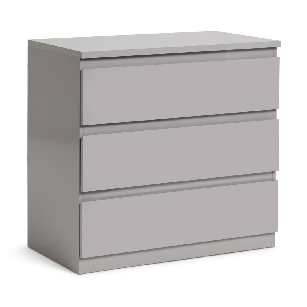 Habitat Jenson 3 Drawer Chest - Grey Gloss