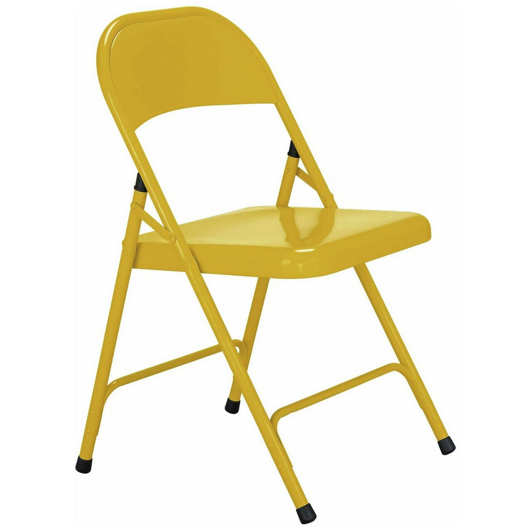 Habitat Macadam Metal Folding Chair - Yellow