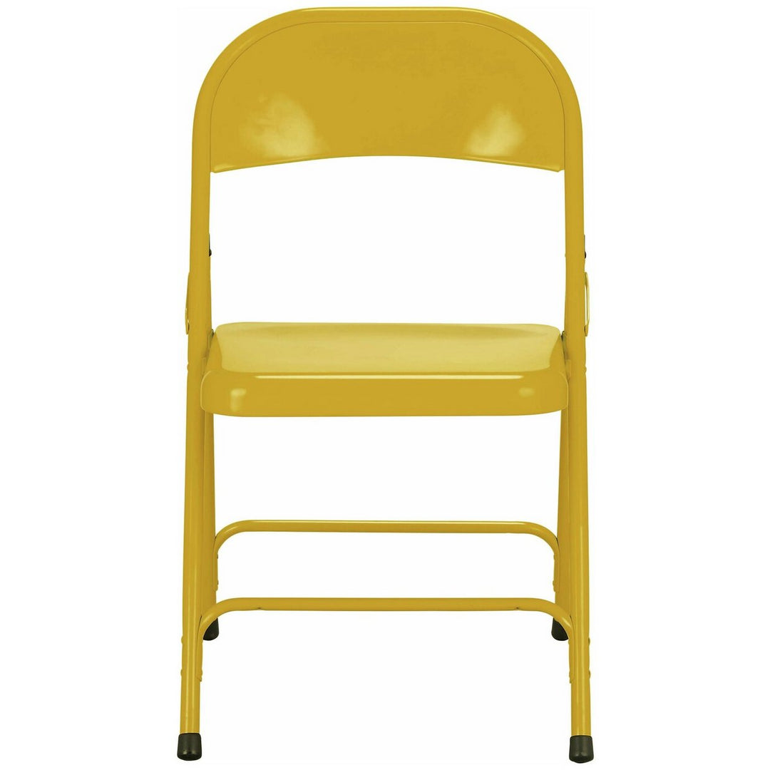 Habitat Macadam Metal Folding Chair - Yellow