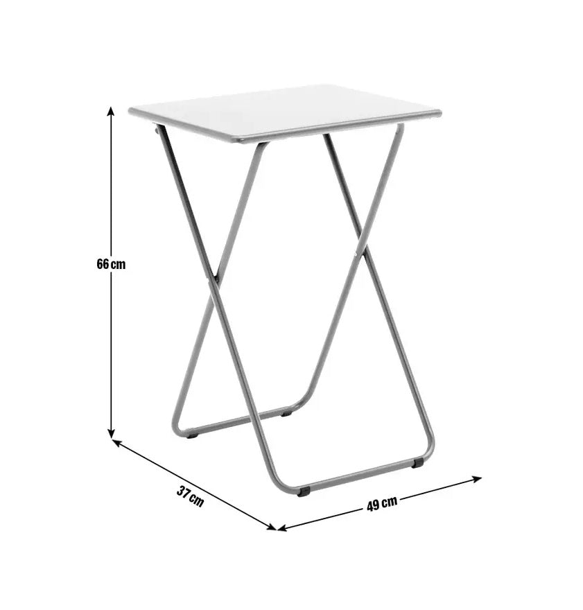 Habitat Airo Metal Folding Side Table - Blue