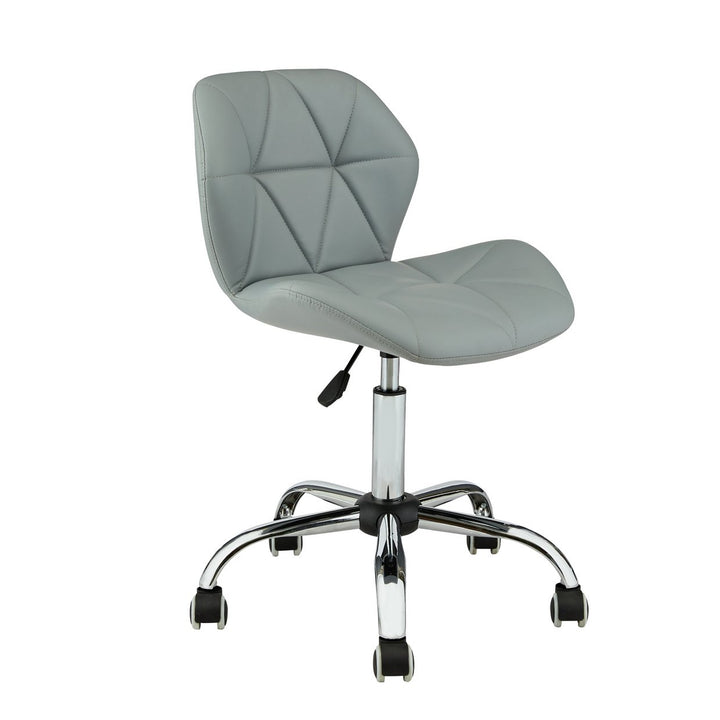 Home Boutique Faux Leather Office Chair - Grey