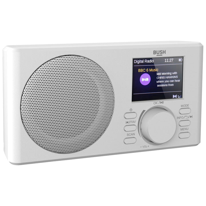 Bush Hampton Dab+ Portable Radio - White