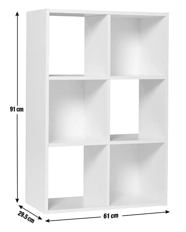 Home Squares 6 Cube Storage Unit - White