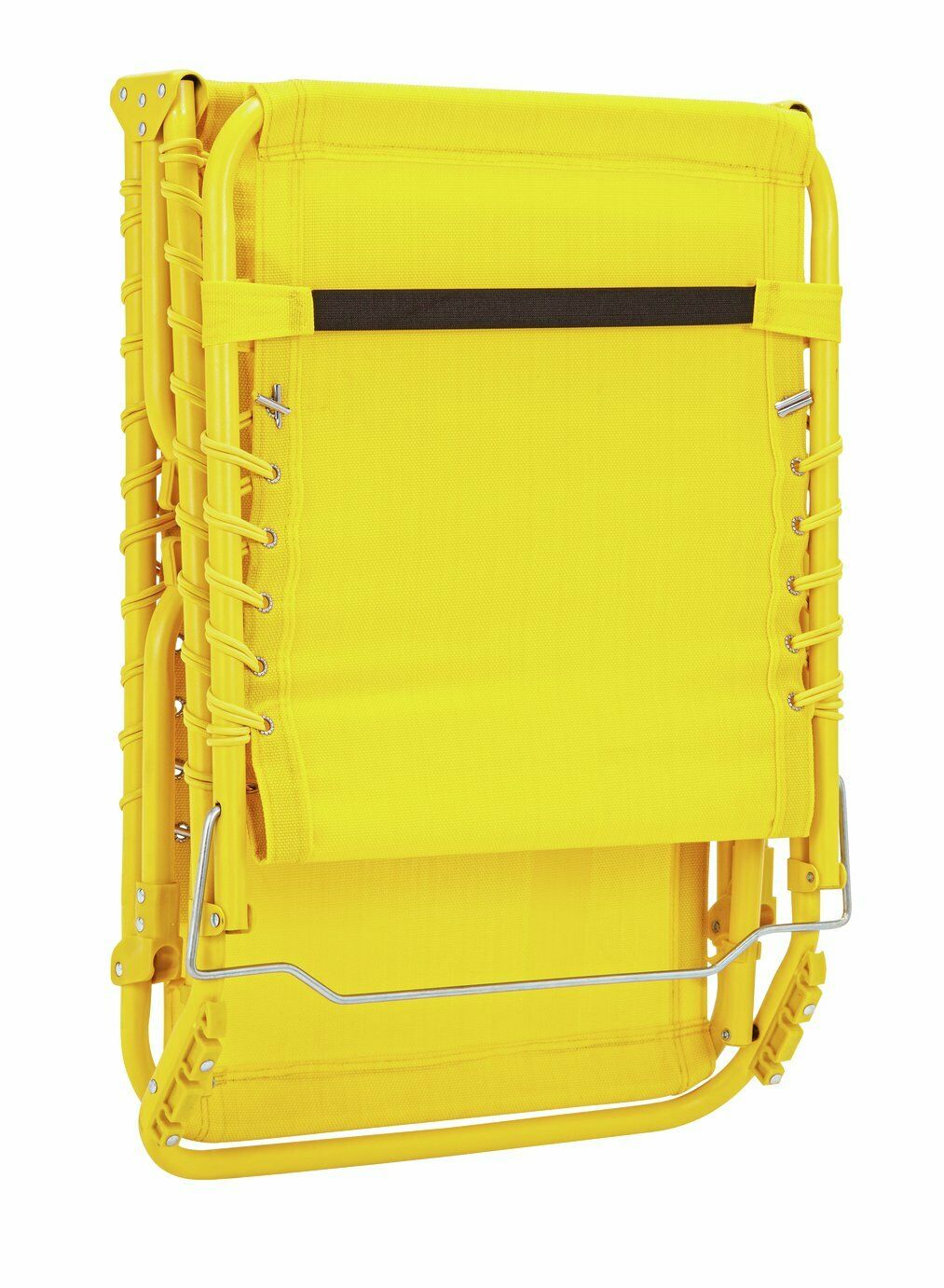 Home Folding Metal Sun Lounger - Yellow