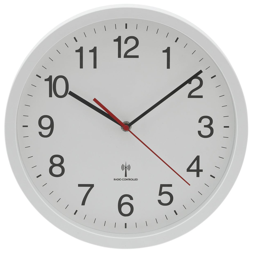 Habitat Radio Controlled Wall Clock - White