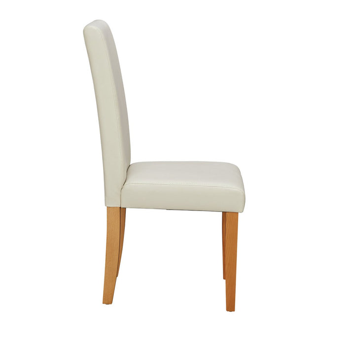 Home Pair of Midback Dining Chairs - Cream