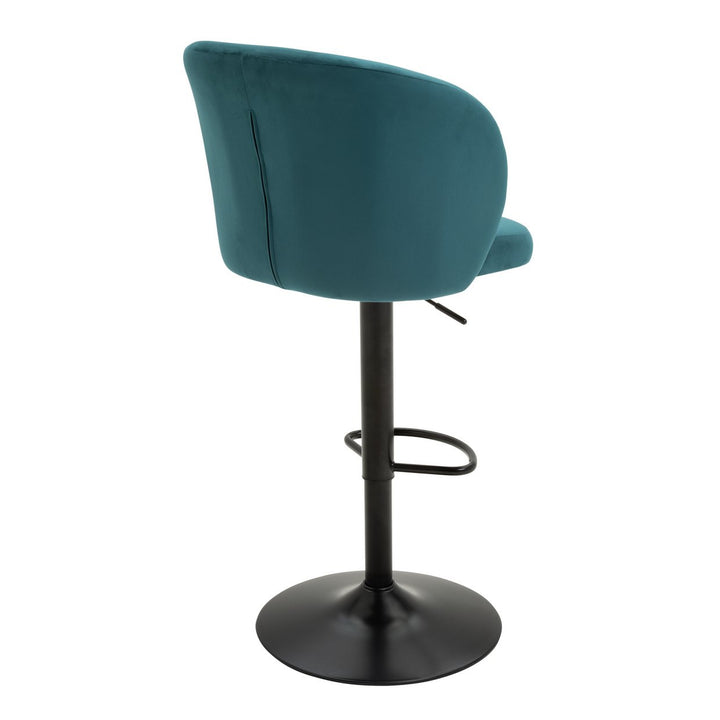 Home Alice Velvet Bar Stool - Teal