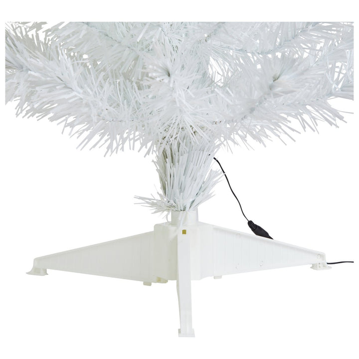 Home 3ft Fibre Optic Small Christmas Tree - White