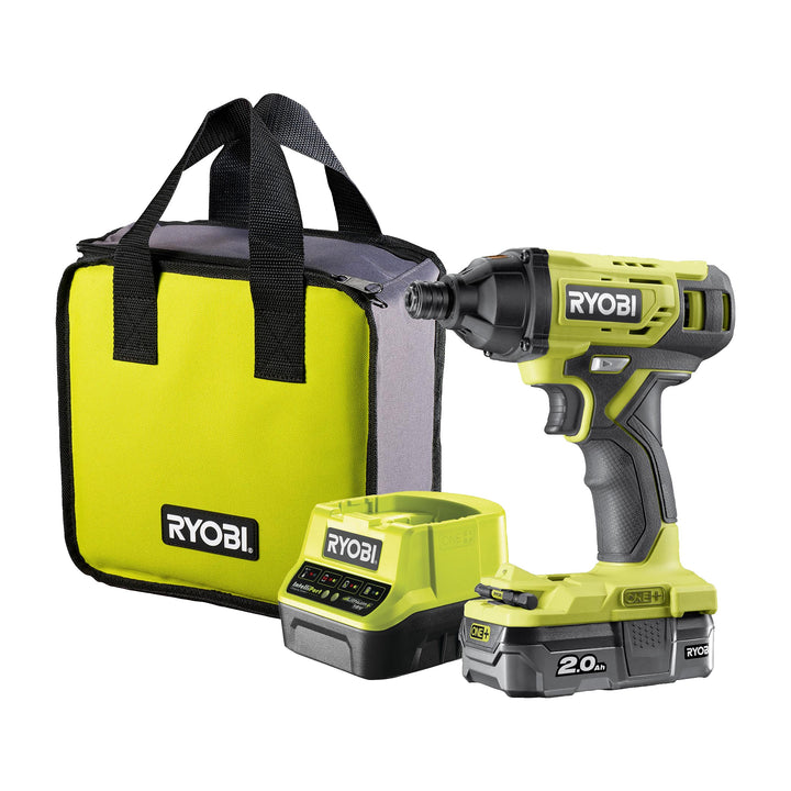 Ryobi R18ID2-120S 18V ONE+ Cordless Impact Driver Starter Kit (1 x 2.0Ah)