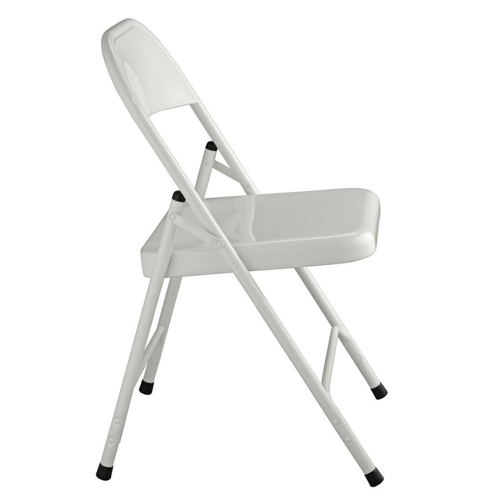 Habitat Macadam Metal Folding Chair - White