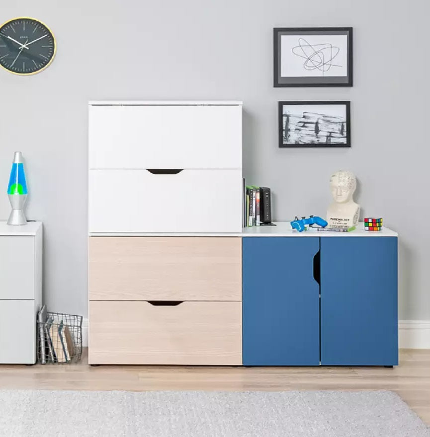 Habitat Kids Pod 2 Drawer Low Chest of Drawers - White