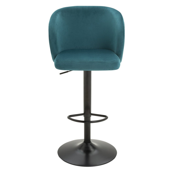 Home Alice Velvet Bar Stool - Teal