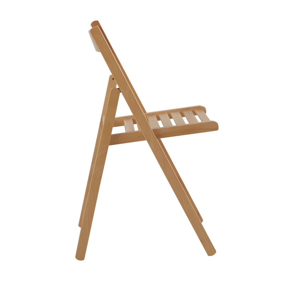 Habitat Wooden Folding Chair - Light Wood