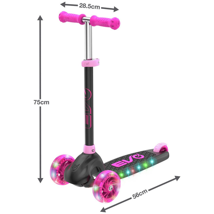 Evo Eclipse Kids 3 Wheel Scooter - Pink