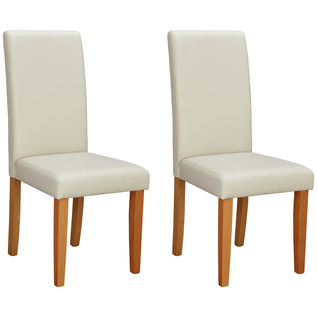 Home Pair of Midback Dining Chairs - Cream