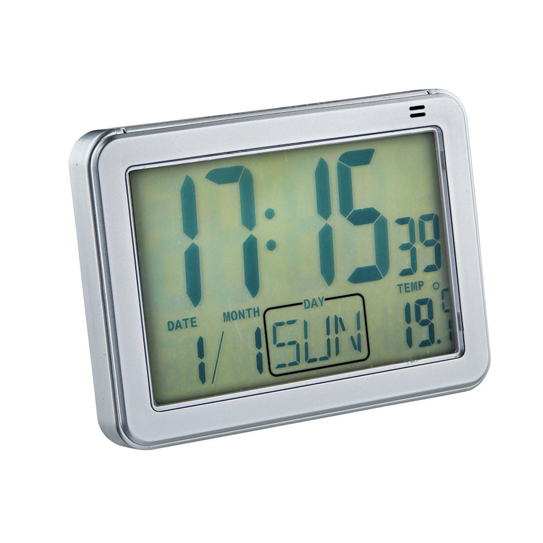 Constant Large Display Digital Alarm Clock - Silver