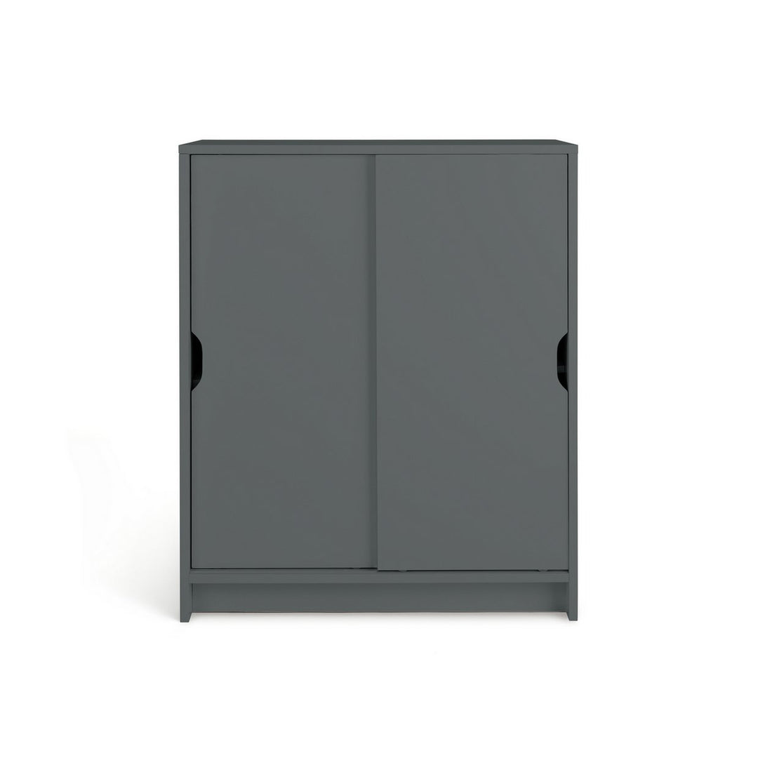 Home Chloe 2 Door Shoe Storage Cabinet - Grey