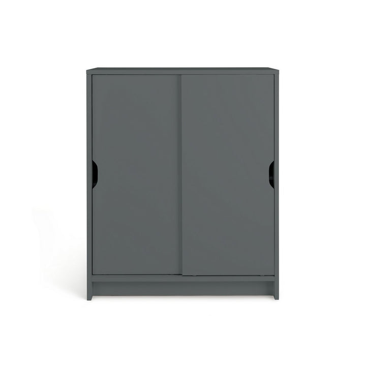 Home Chloe 2 Door Shoe Storage Cabinet - Grey