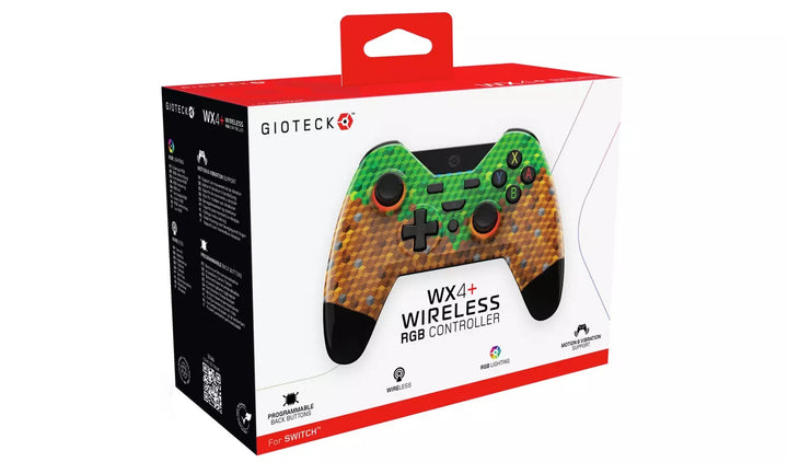 Gioteck WX4+ Switch Wireless RGB Controller - Multicoloured