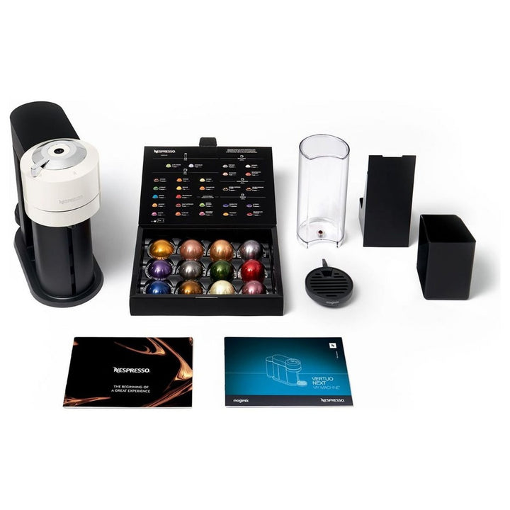 Nespresso Vertuo Next Pod Coffee Machine Bundle Magimix White