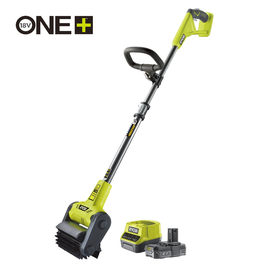 Ryobi RY18PCB-120 18V ONE+™ Cordless Patio Cleaner with Scrubbing Brush (1 x 2.0Ah)