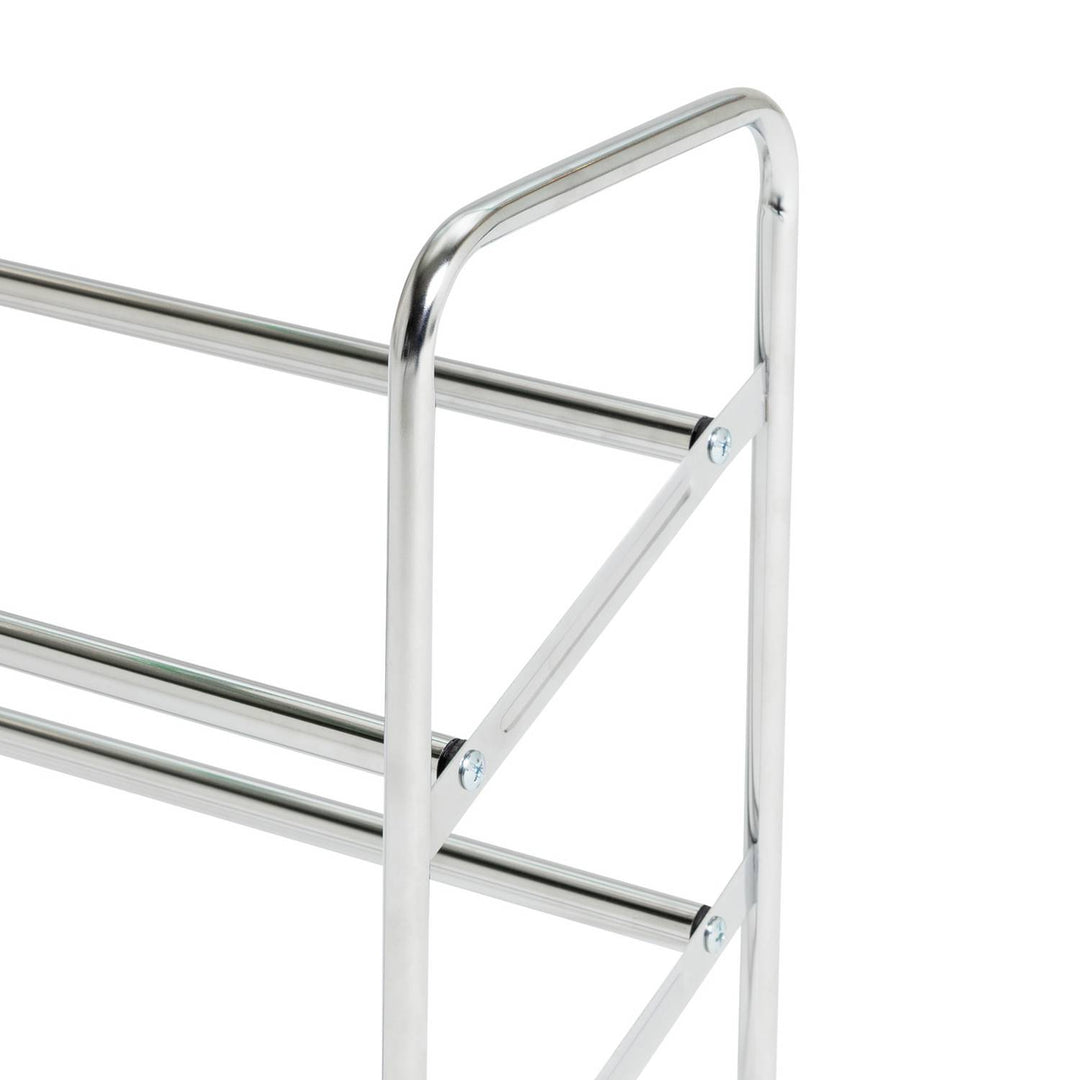 Home 2 Tier Extending Shoe Rack - Chrome