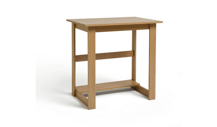 Home Office Desk - Beech Effect