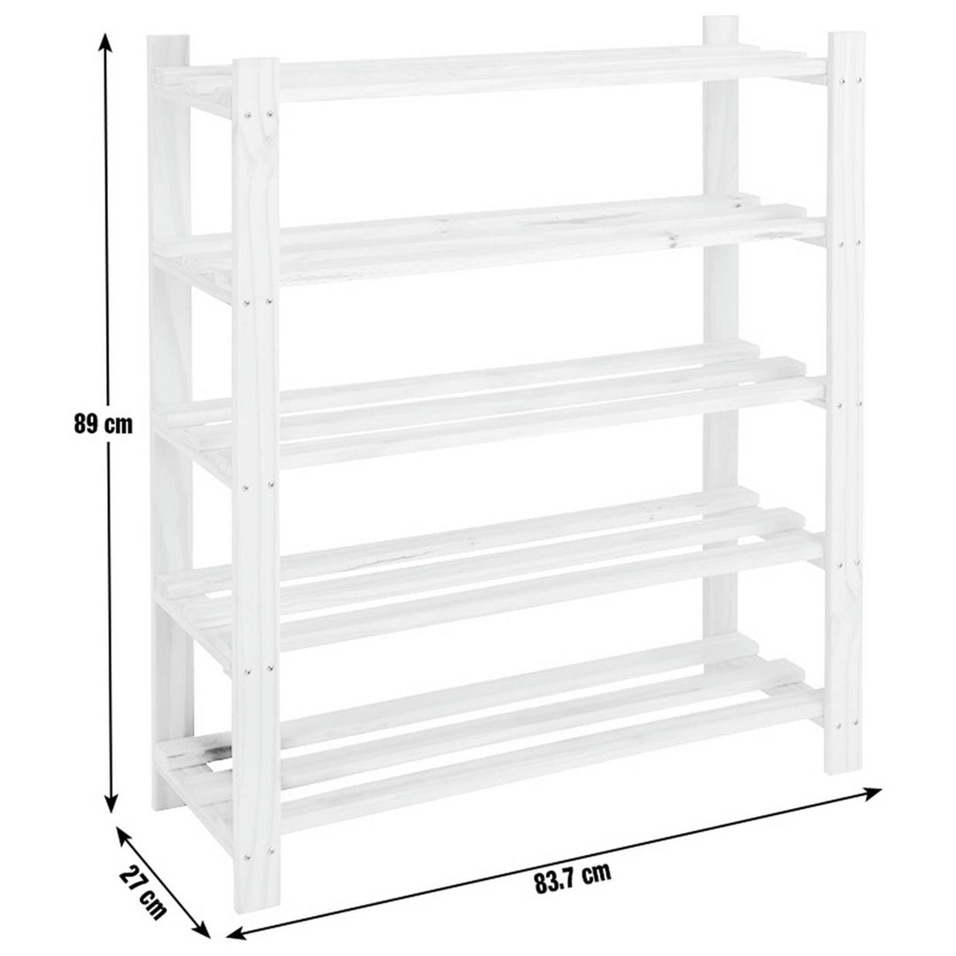 Home Karee 5 Shelf Shoe Storage Rack - Pine