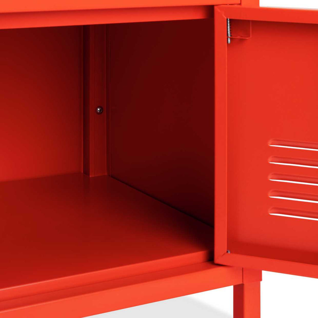 Habitat Stevie 1 Door Bedside Table - Red