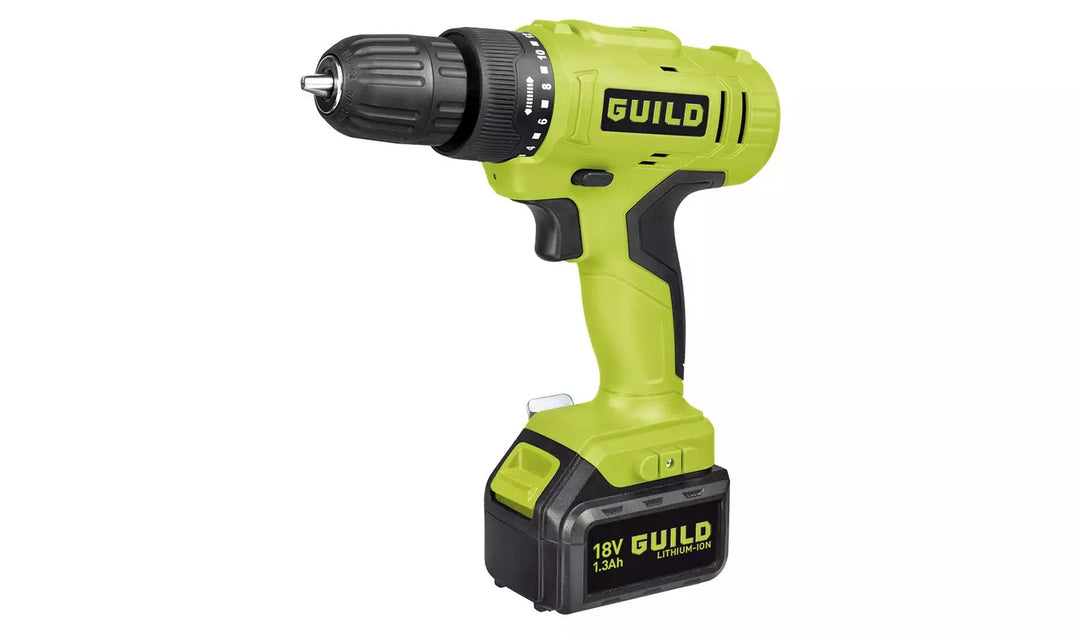 Guild 1.3AH Cordless Drill Driver with 2 18V Batteries