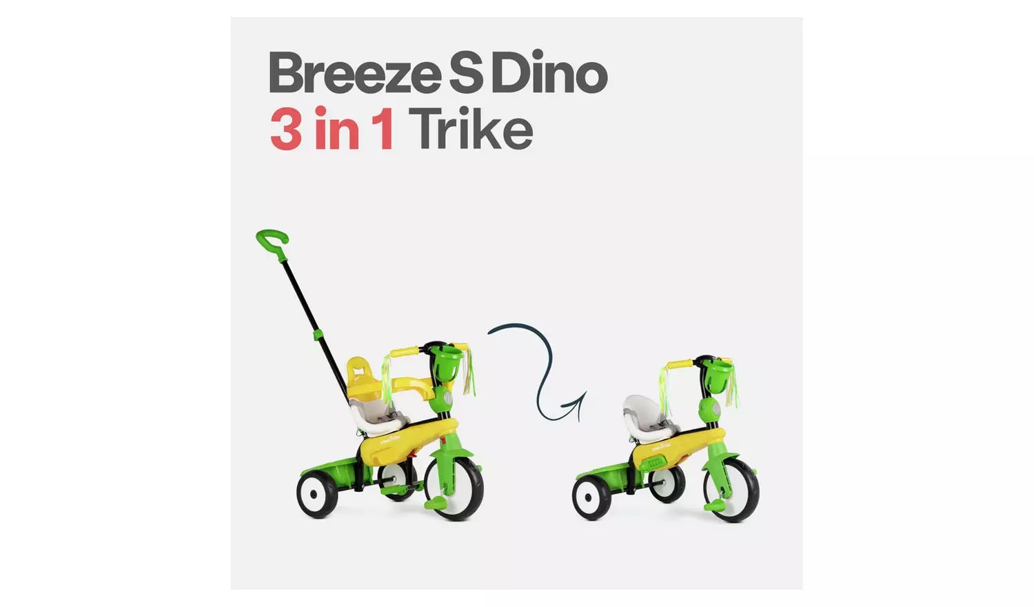 SmarTrike Breeze 3 in 1 Toddler Trike Dino GED Outlet