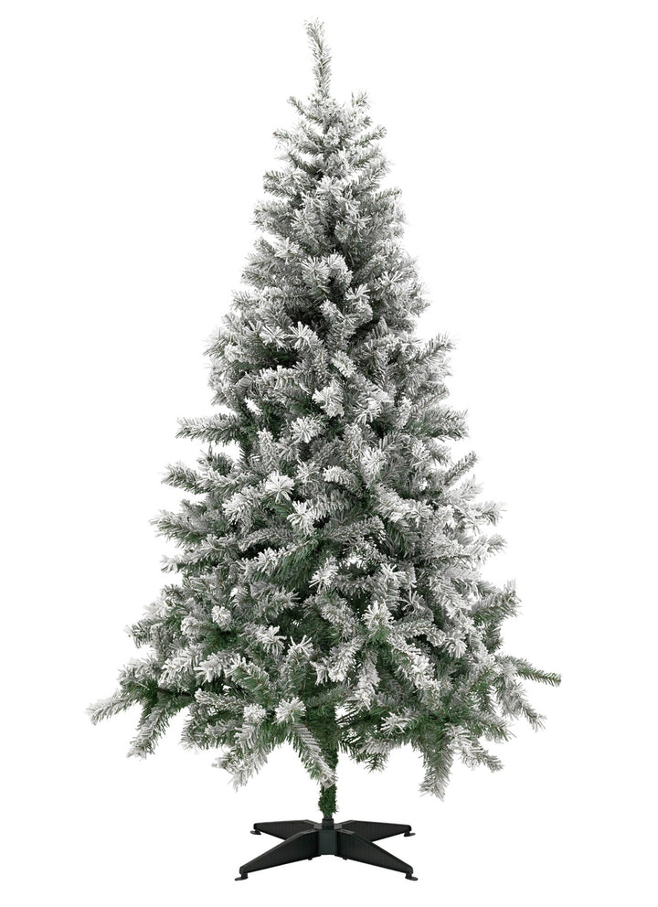 Home 6ft Snow Covered Christmas Tree - Green