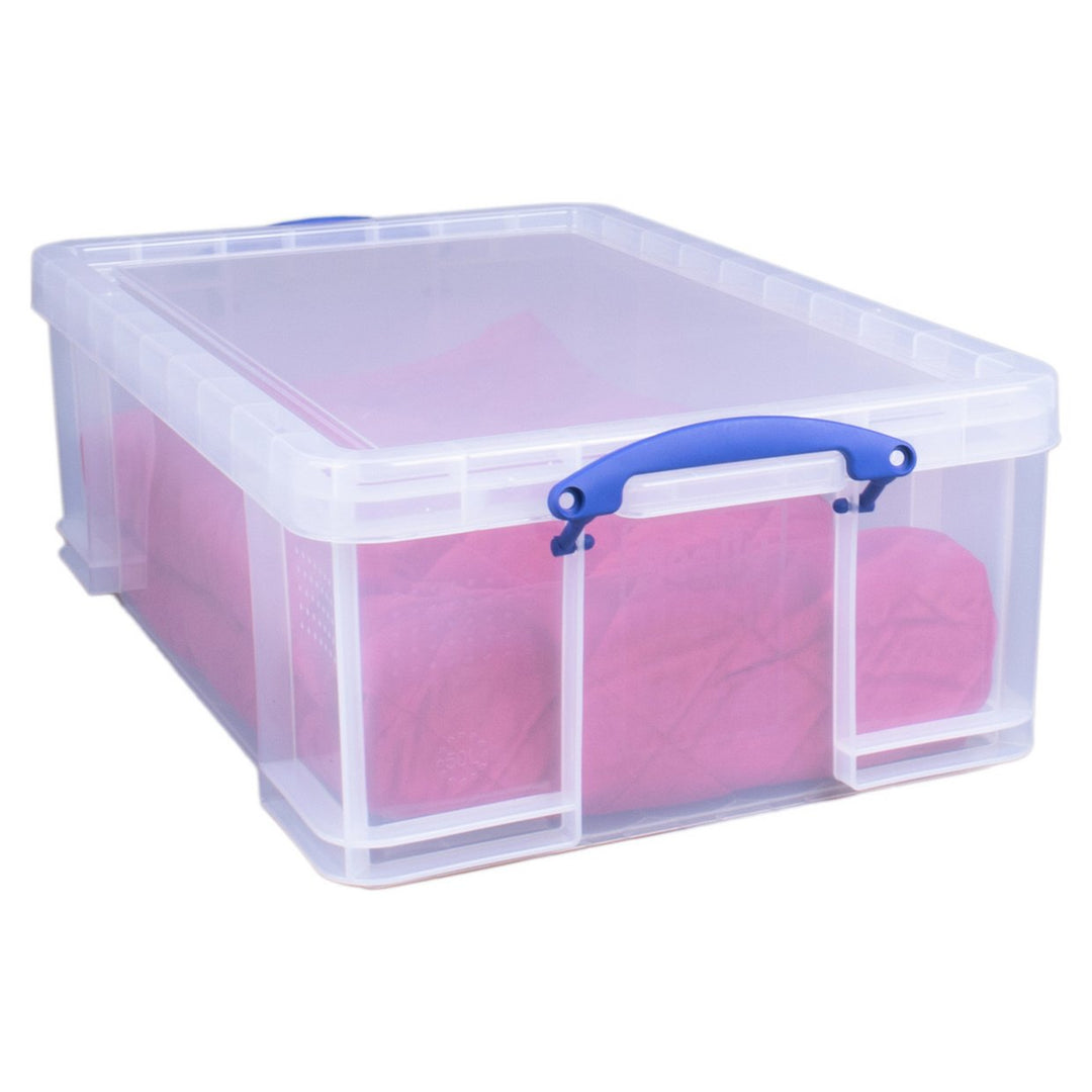 Really Useful 50 Litre Plastic Storage Box - Clear