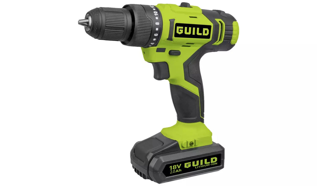 Guild 2.0AH Cordless Impact Drill & 100 Accessories - 18V